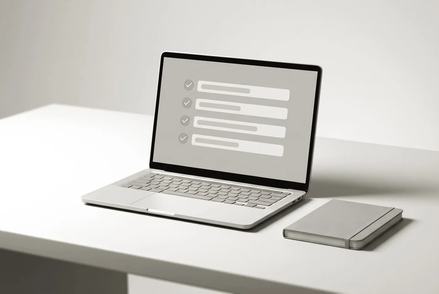 A laptop and a phone on a desk, both showing the same clinic website part-way through being built.